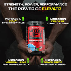 MuscleMeds Cherry Lime produktetikett detalj