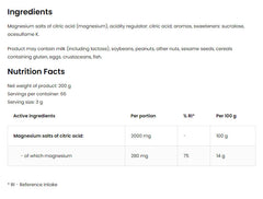 OstroVit - Magnesium Citrate Raspberry Lemonade Mint - 200g