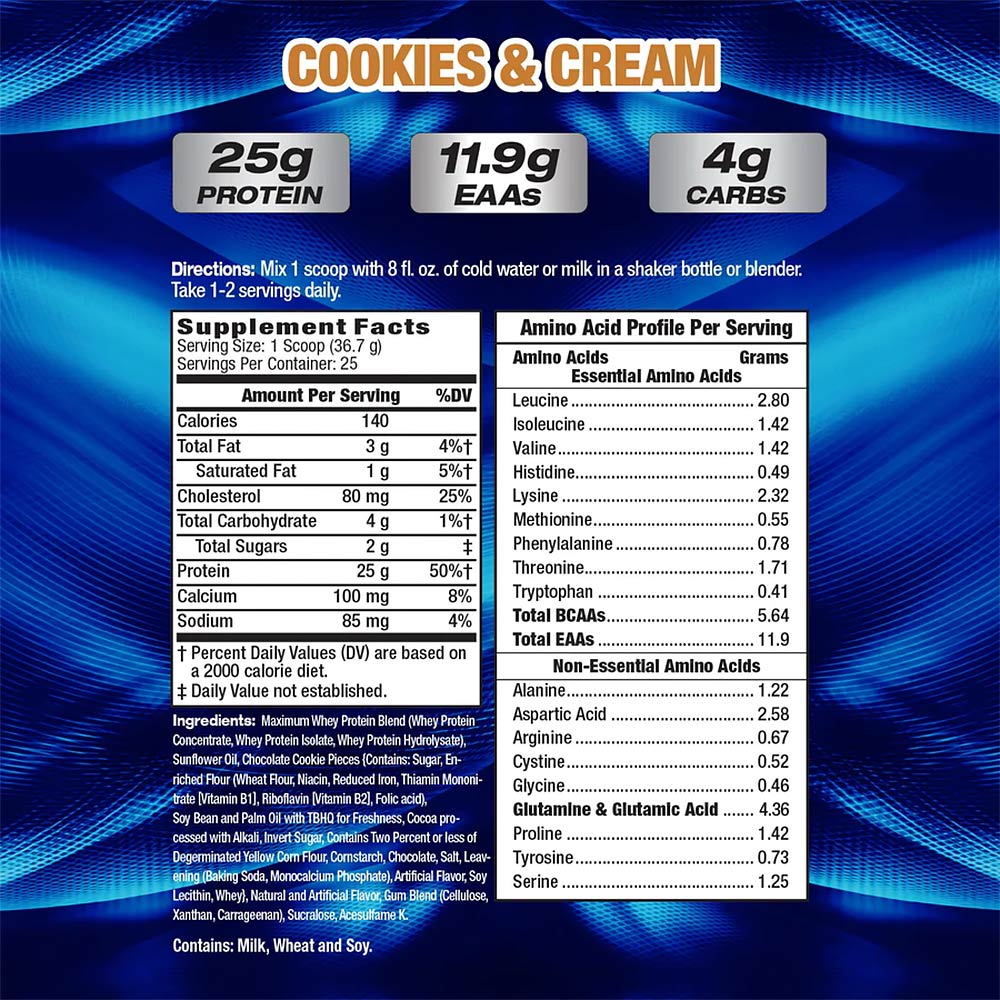 MHP - Maximum Whey - Cookies & Cream - 917g