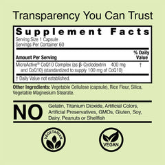 Genceutic Naturals - Nature'S Answer 24hr Microactive CoQ10 100mg - 60 Vcaps