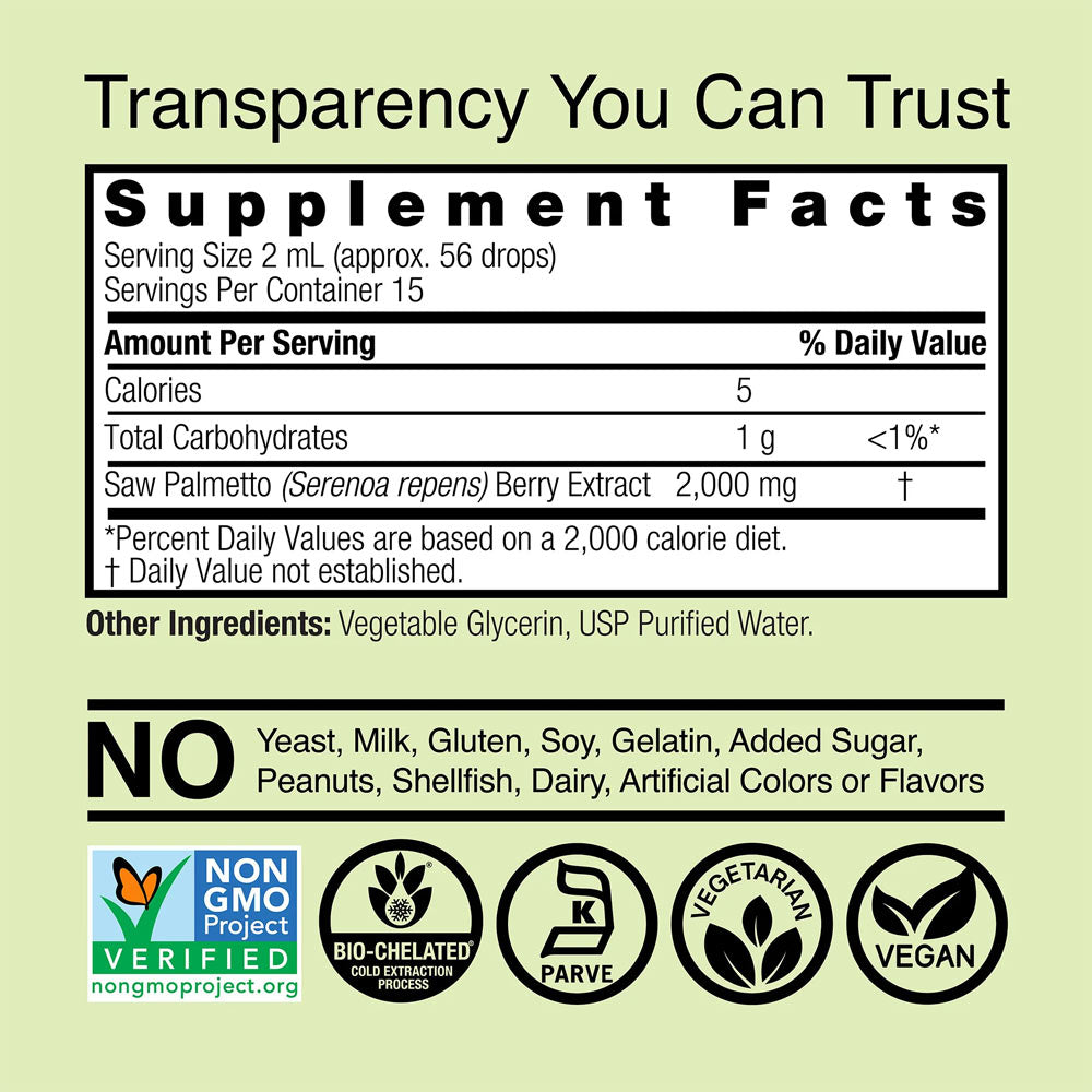 Nature's Answer - Saw Palmetto Extract, 2000mg - 30ml.