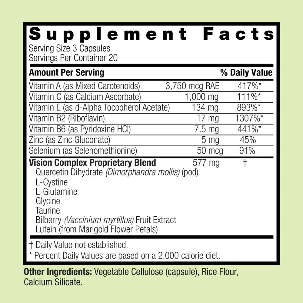 Nature's Answer - Bilberry Vision Complex - 60 Vcaps