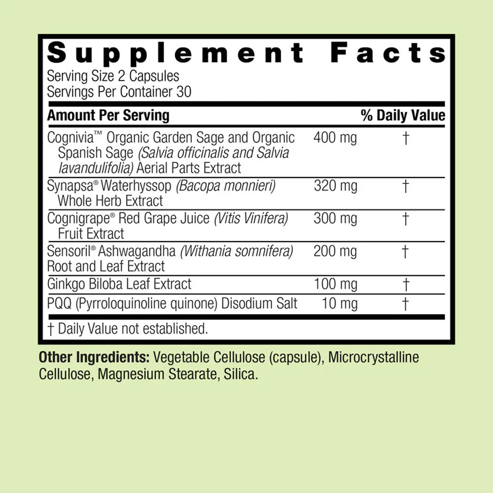 Nature's Answer - Cognimax - 60 Vcaps
