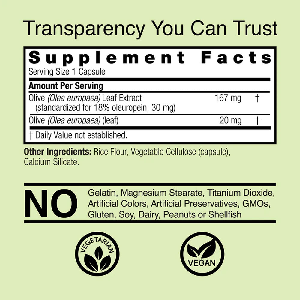 Nature'S Answer - Olive Leaf - 60 Vcaps