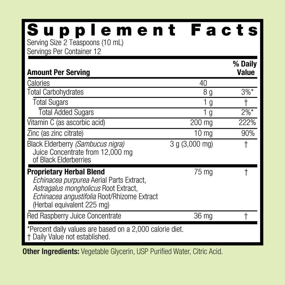 Nature's Answer - Sambucus Immune Support - 120ml