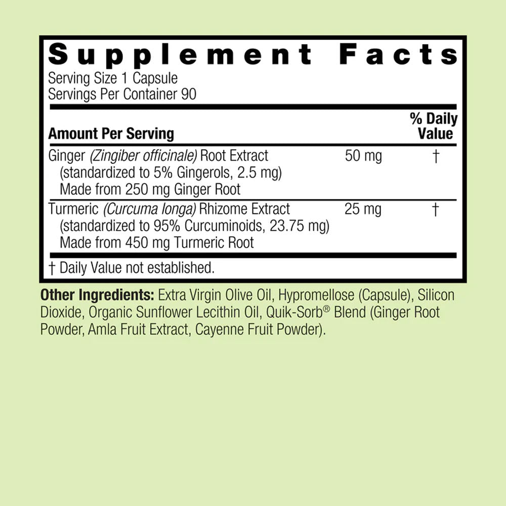Nature's Answer - Turmeric And Ginger - 90 Vcaps