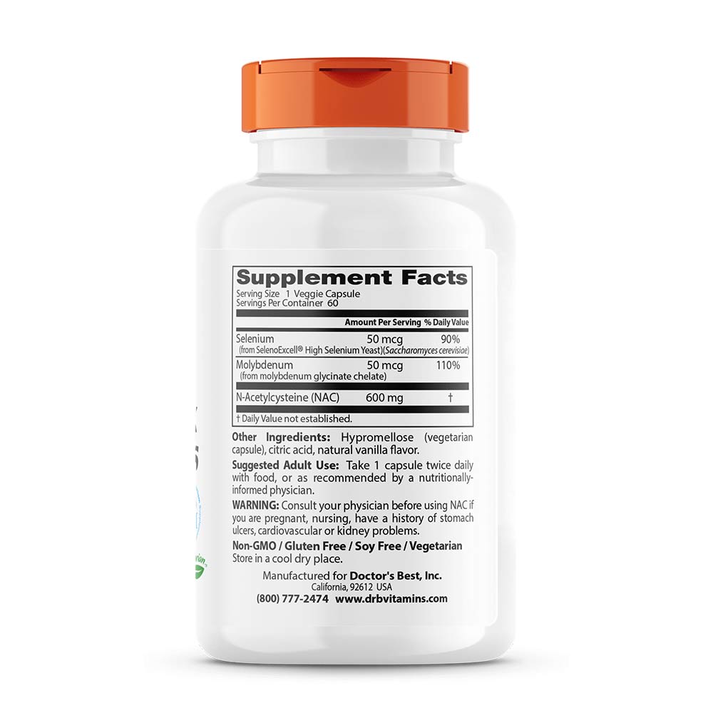 Doctor's Best - NAC Detox Regulators - 60 Vcaps