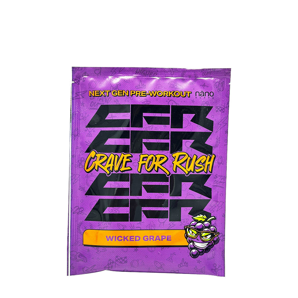 Nanosupps Crave For Rush Pre-Workout baksida