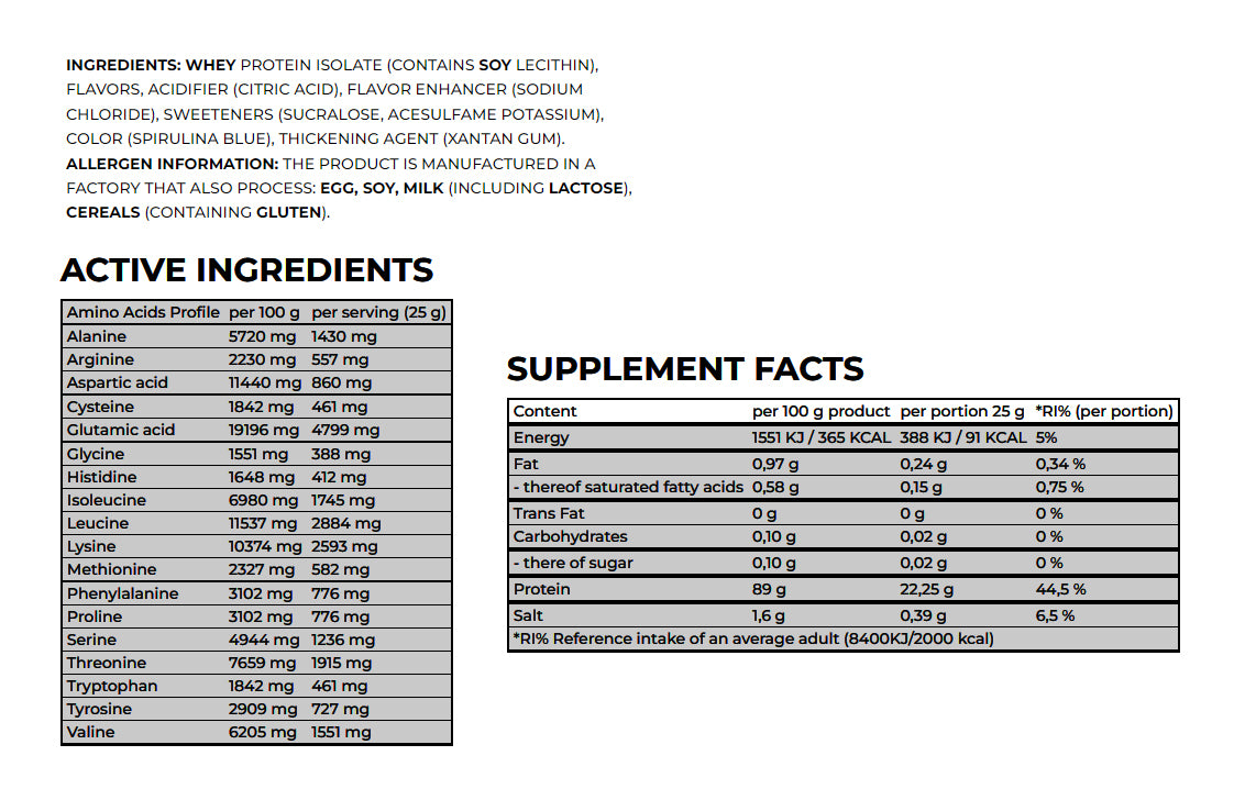 Nanosupps - Epic Juice - Clear Whey Protein Isolate