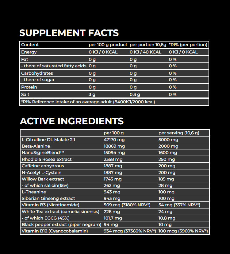 Nanosupps - Hype Beast Pre Workout