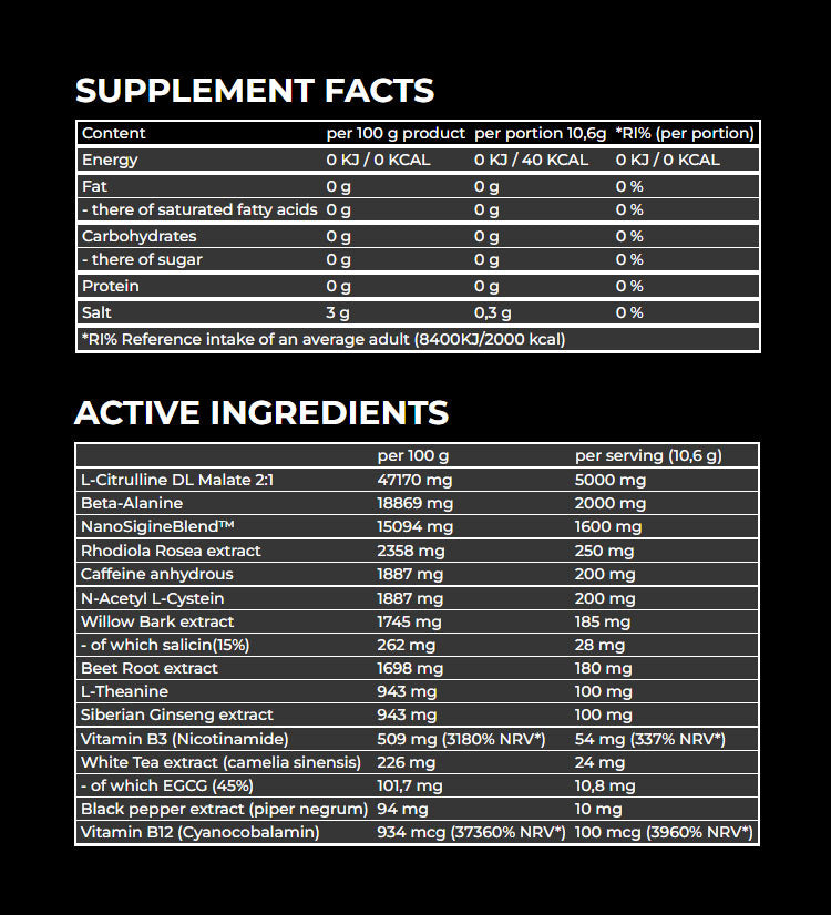 Nanosupps - Hype Beast Pre Workout