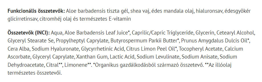 Aloe Vera Lotion – Straffande Kroppsmoisturisering baksida