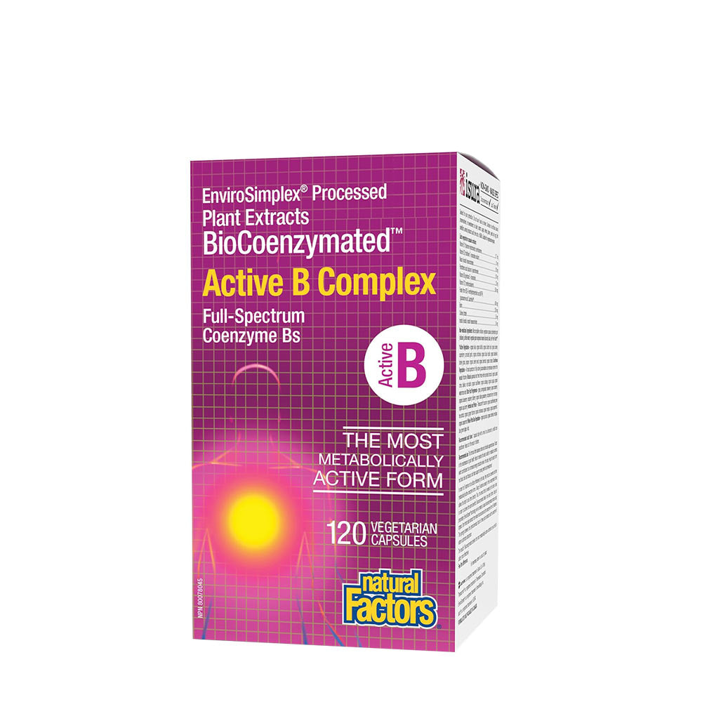 Natural Factors Biocoenzymated Active B Complex framsida