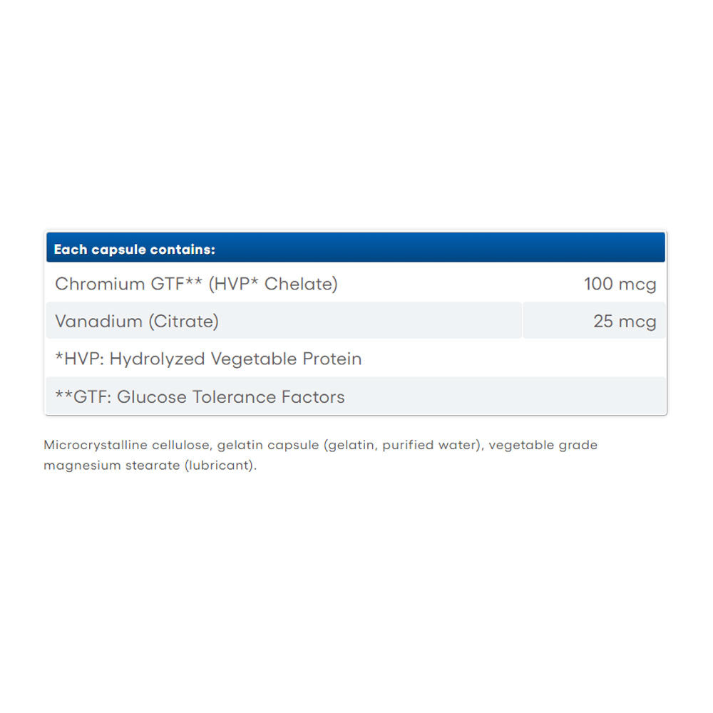 Natural Factors - Chromium & Vanadium - 90 kapselia