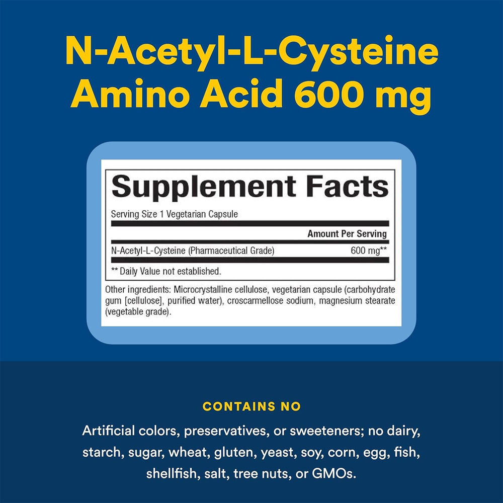 Natural Factors - N-Acetyl-L-Cystein (NAC) 600mg