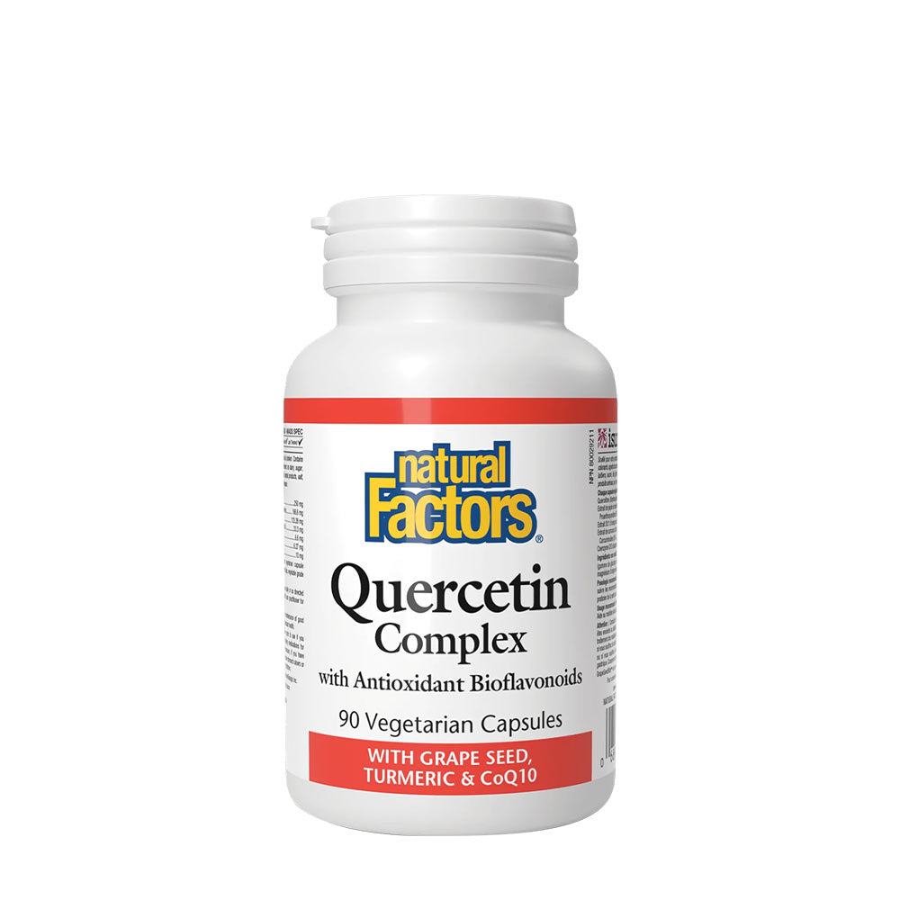 Quercetin Complex baksida med näringsfakta