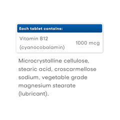 Vitamin B12 1000 mcg – 90 tabletter baksida