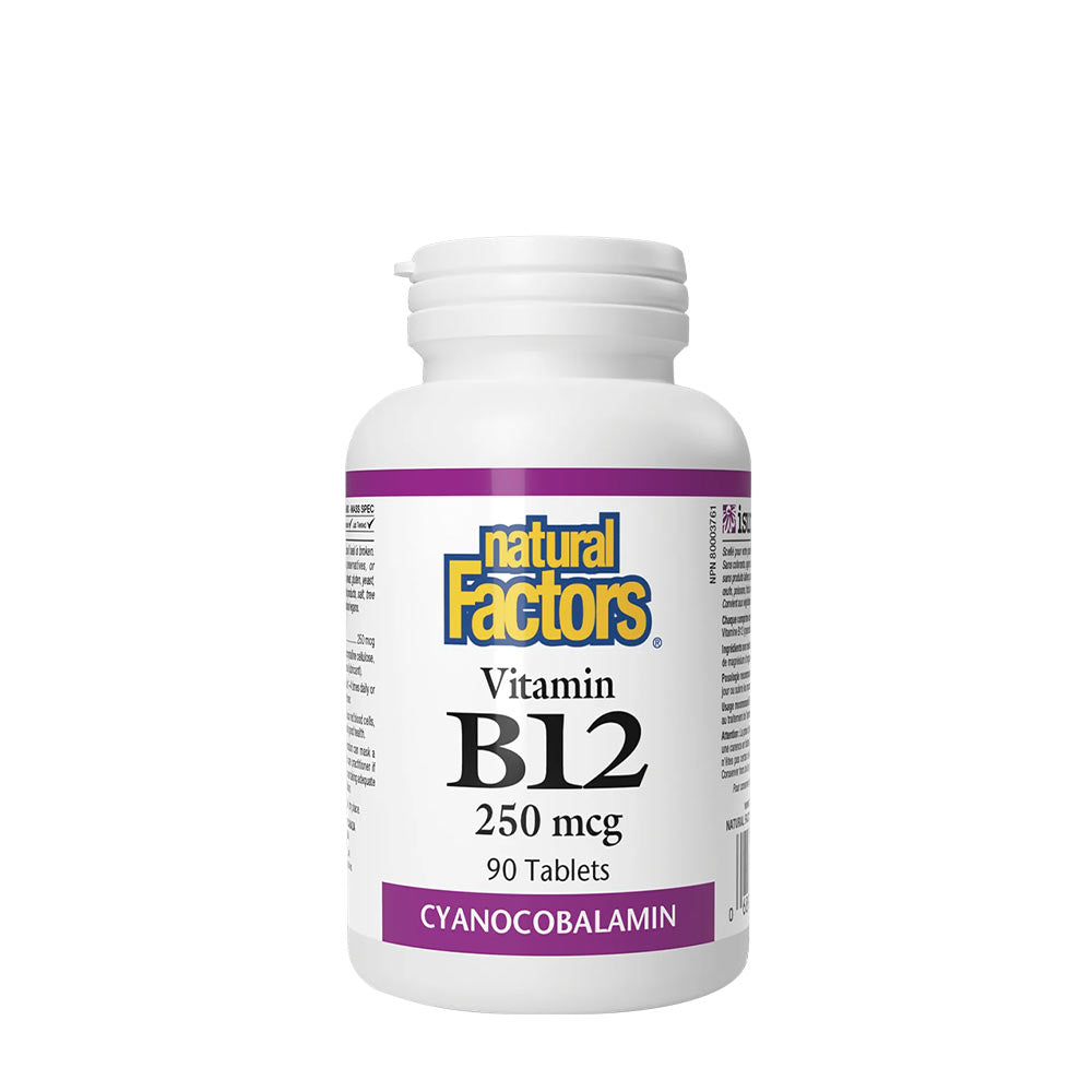 Natural Factors - Vitamin B12 250mcg - 90 Tabs