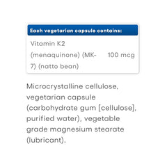 Natural Factors - Vitamin K2 - 180+150 Vcaps (Bonus Size)