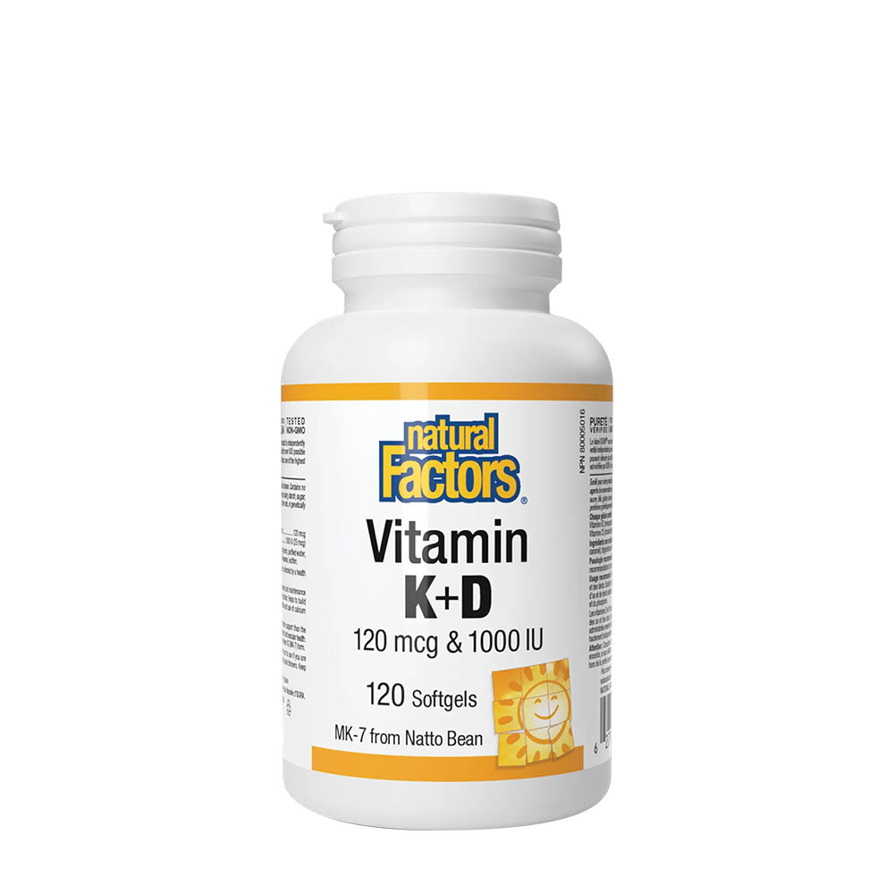 Natural Factors - Vitamin K+D