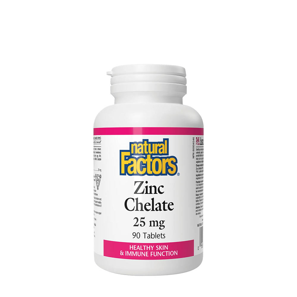 Natural Factors Zinc Chelate förpackning öppen