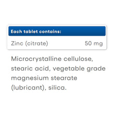 Natural Factors Zinc Citrate ingredienser