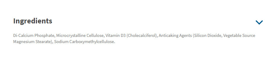 Natures Aid - Vitamin D3 5000IU High Strength - 60 Tabs