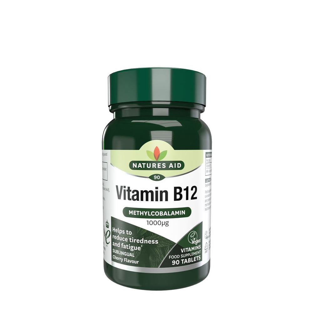 Natures Aid Vitamin B12 90 tabs framsida