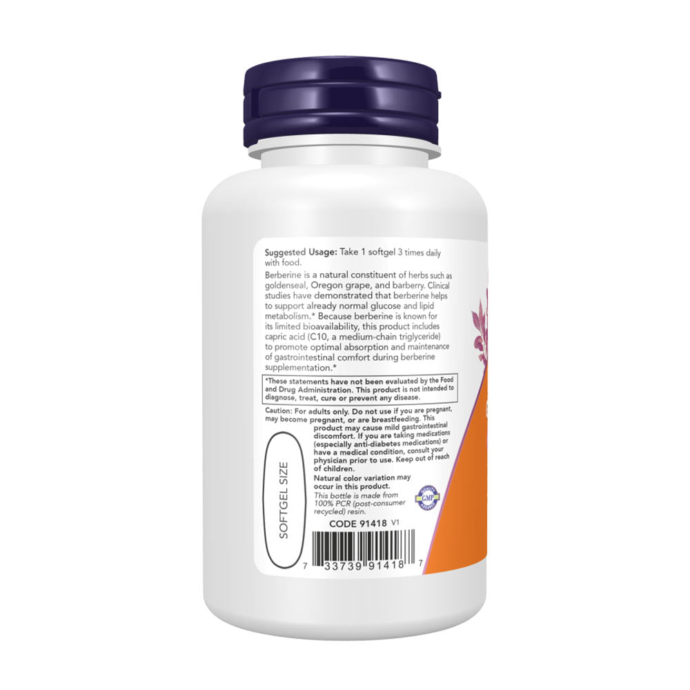Now Foods Berberine Glucose Support näringsfakta
