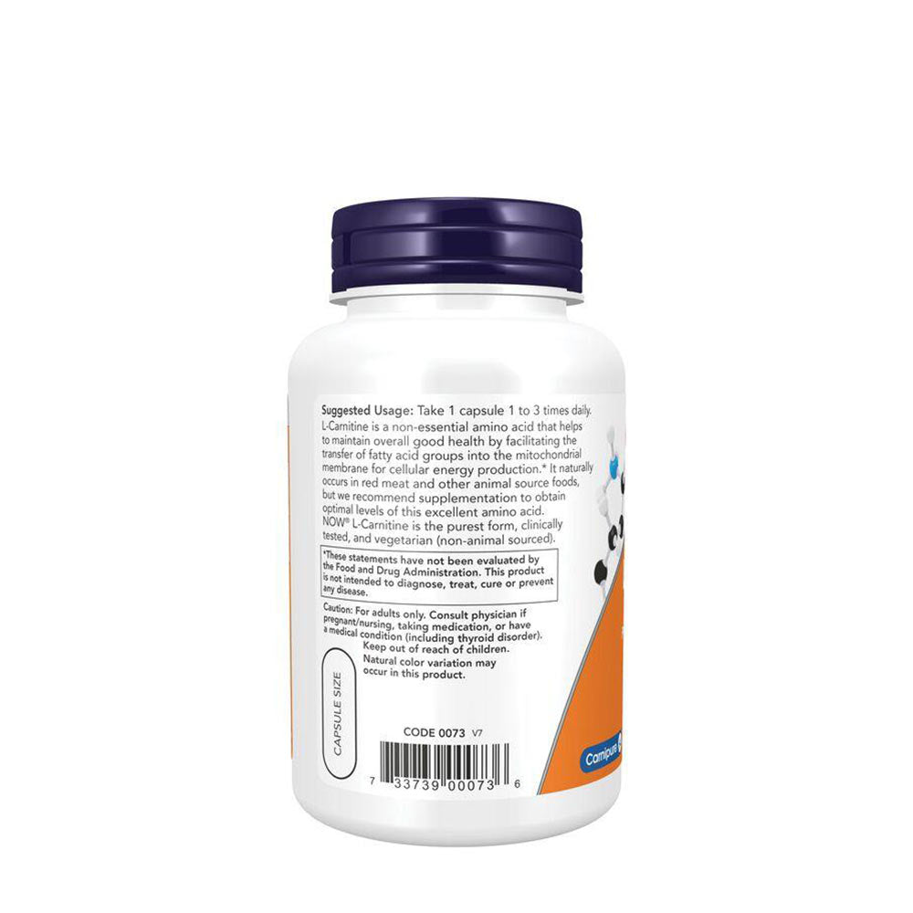 NOW Foods - L-Carnitine, 500mg - 180 Vcaps