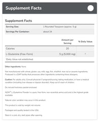 L-Glutamine pulver textur och innehål