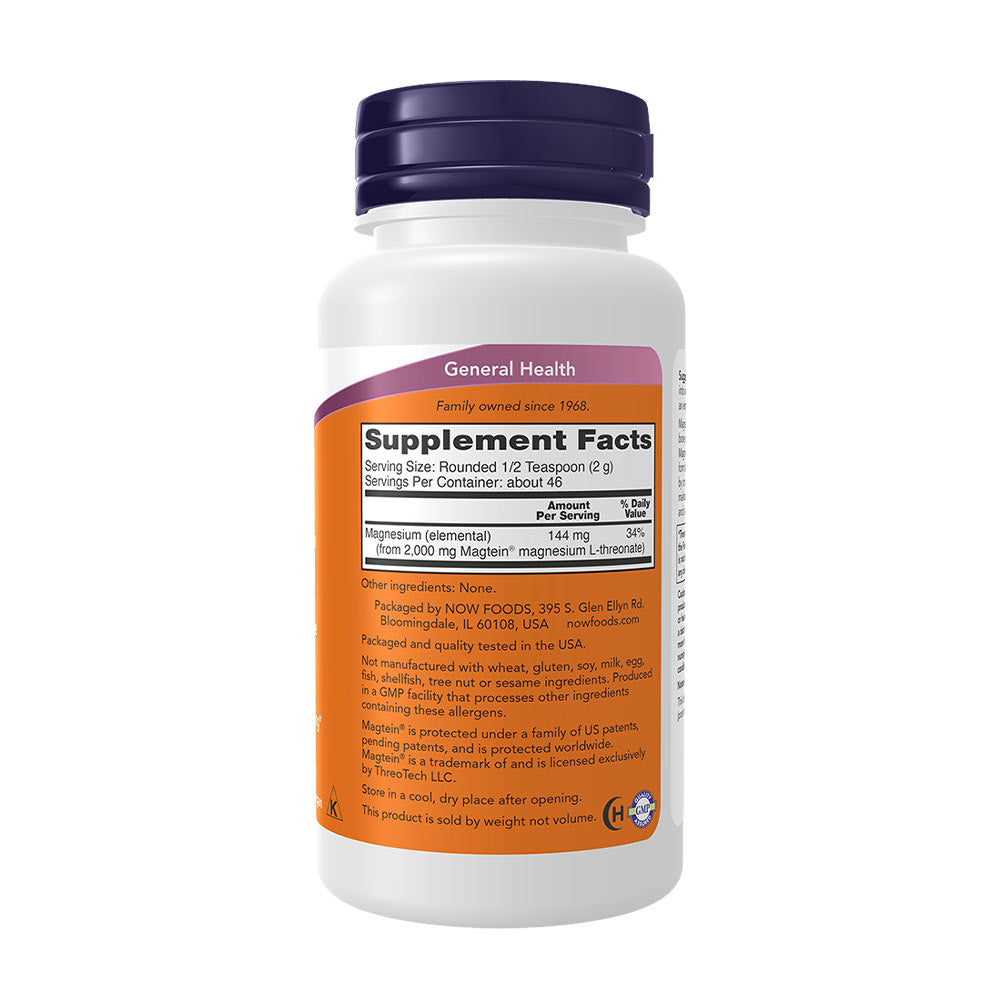 NOW Foods - Magtein Powder - 91 g