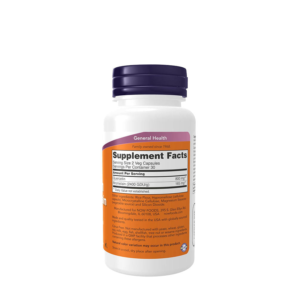Quercetin med Bromelain näringsfakta