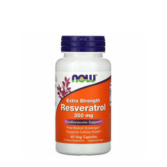 NOW Foods Resveratrol 60 Veg Capsules framsida