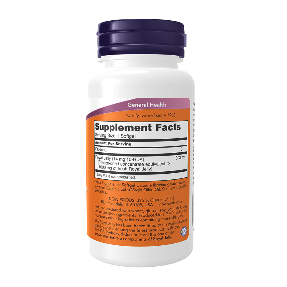 NOW Foods Royal Jelly öppen burk