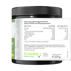 Nature Love Fiberpulver baksida näringsfakta
