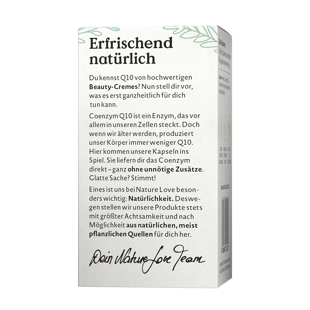 Nature Love Coenzyme Q10 ingredienser