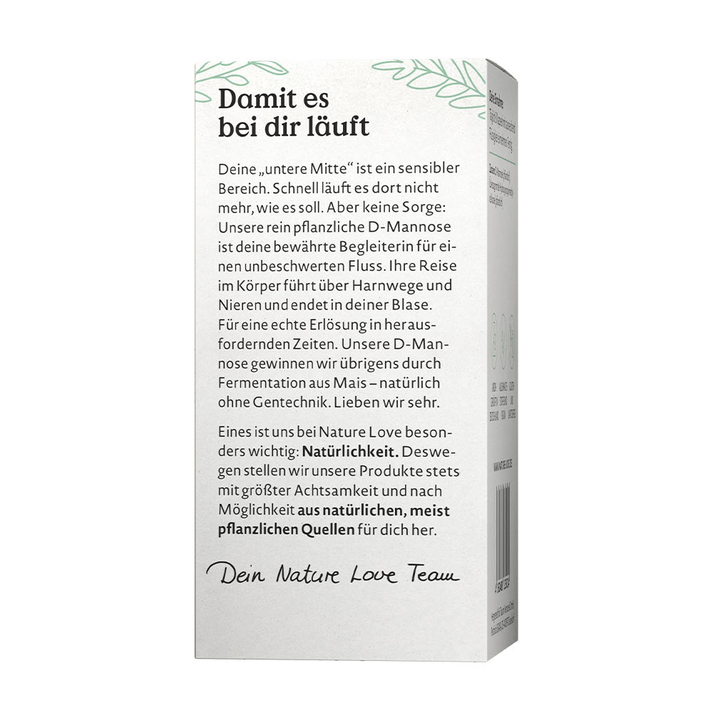 Nature Love D-Mannose dosering information