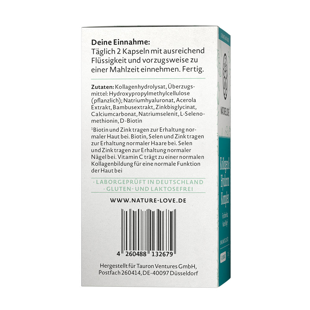 Nature Love Collagen & Hyaluronic Acid Complex näringsfakta