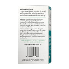 Nature Love Collagen & Hyaluronic Acid Complex näringsfakta