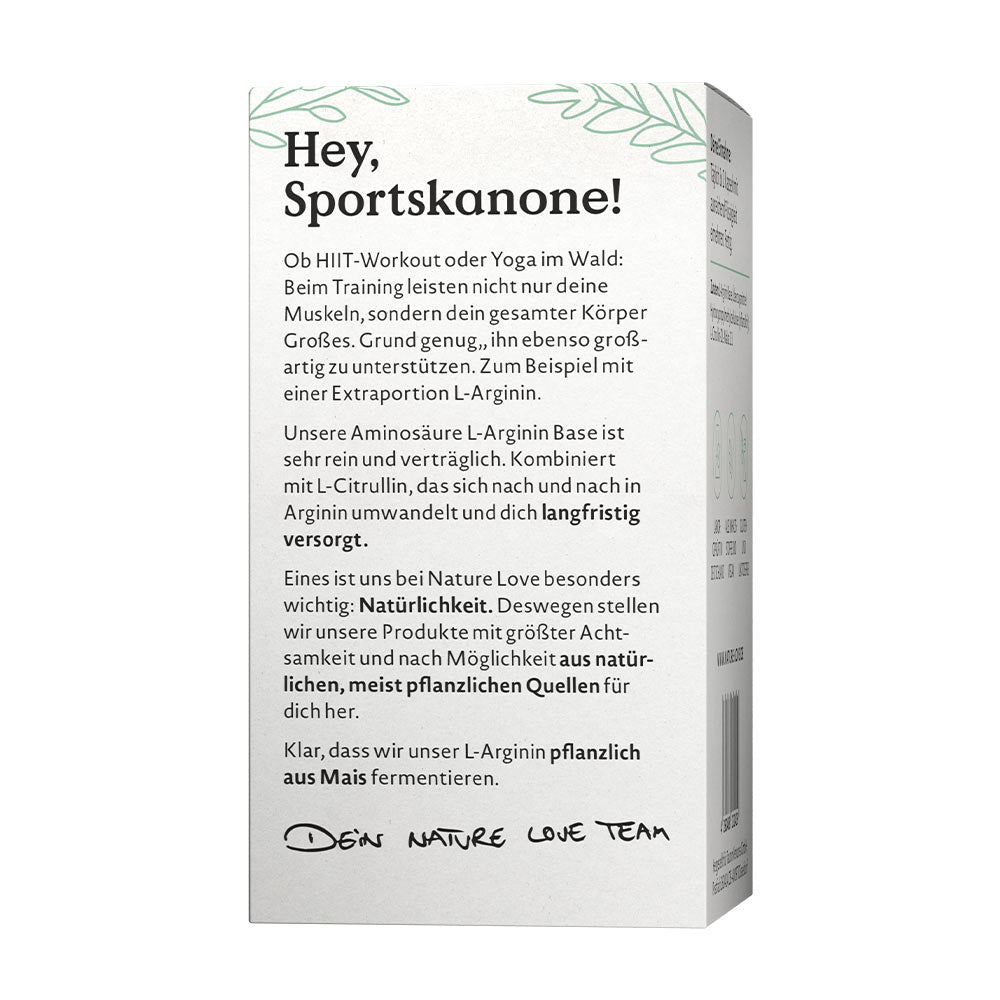 L-Arginine Base kapsel produktdetalj