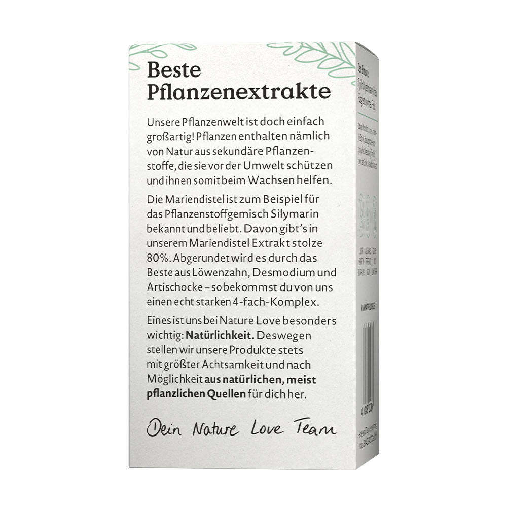 Milk Thistle Complex ingredienslista detalj