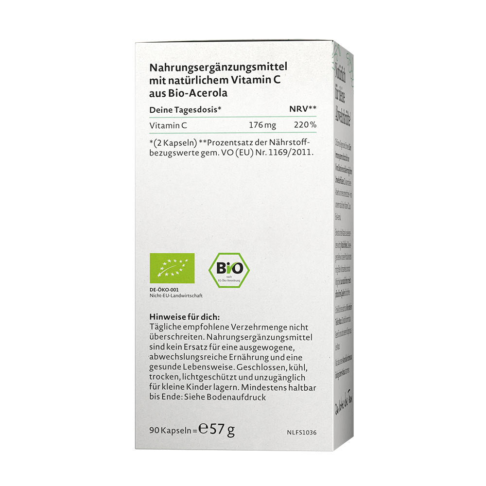 Nature Love Natural Vitamin C kapsel detalj