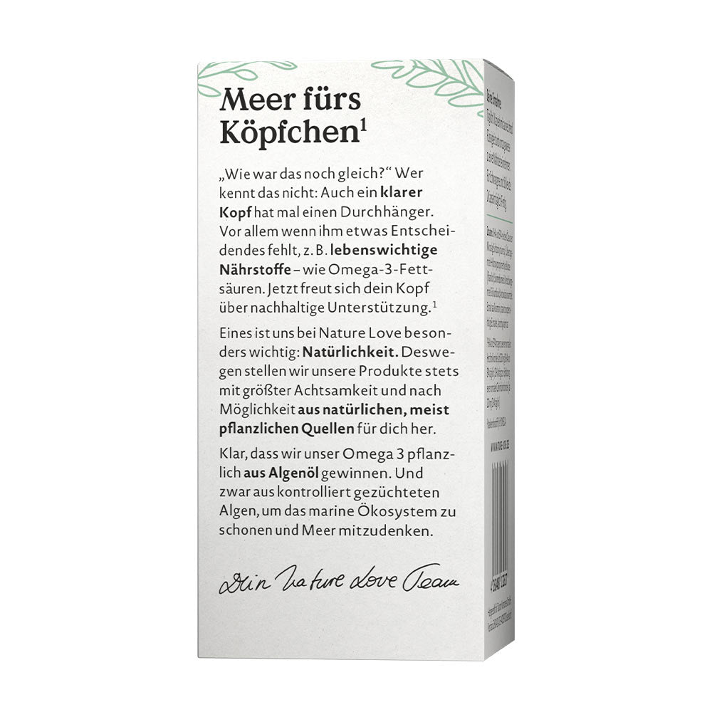 Vegan Omega-3 Algeolja kapsel närbild
