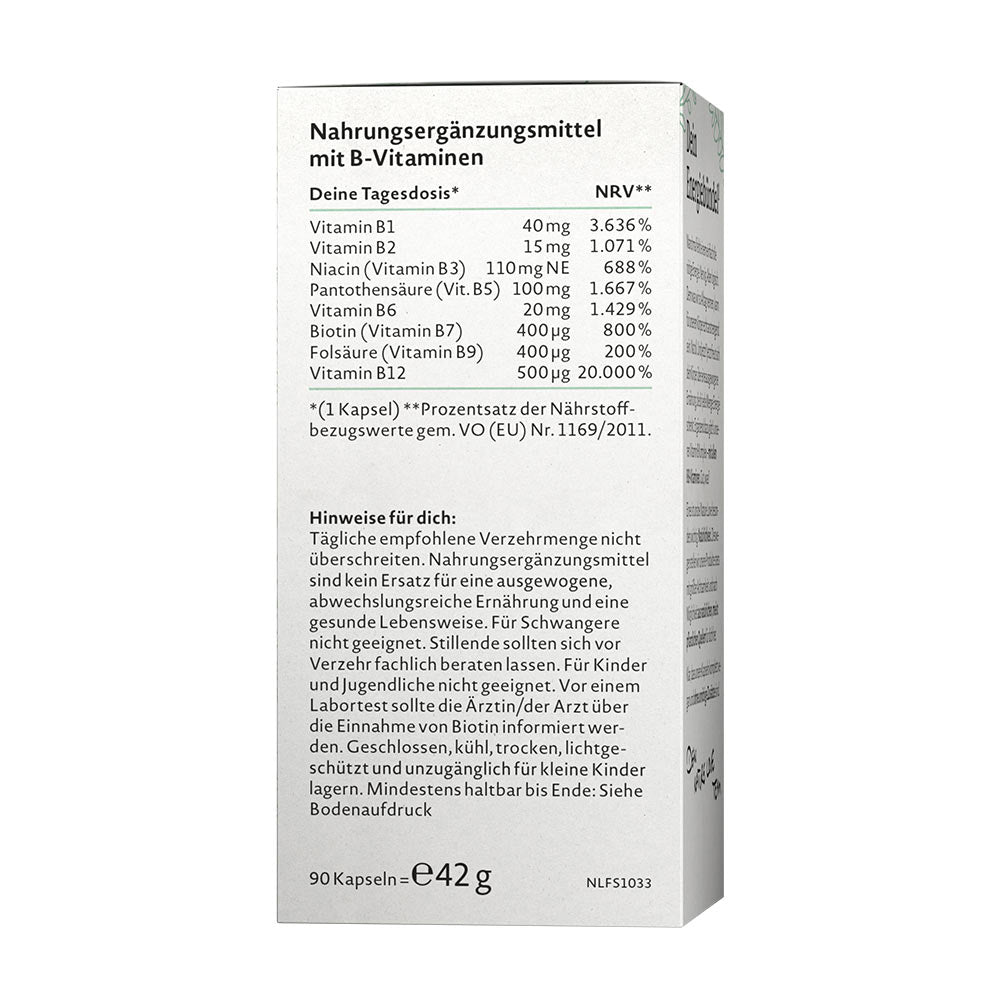 Vitamin B Complex – Alla 8 B-vitaminer baksida