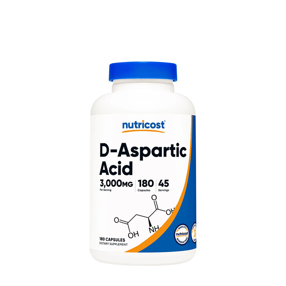 Nutricost - D-Aspartic Acid Capsules - 180 Caps