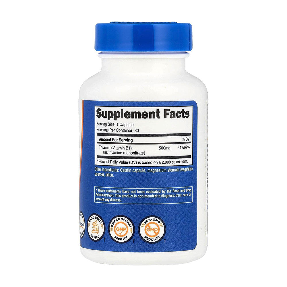 Nutricost - Vitamin B1 Thiamine - 30 Caps