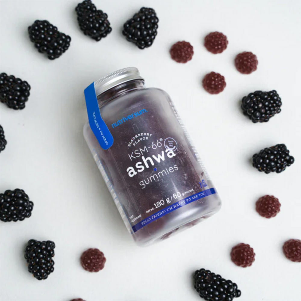 Nutriversum - KSM-66 Ashwagandha Gummies Blackberry 60 Gummies