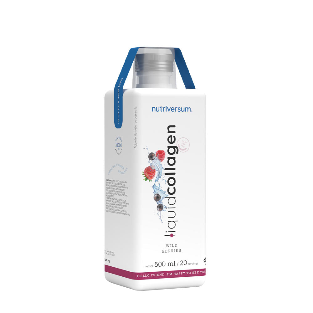 Nutriversum Collagen Liquid, a powerful beauty solution in a 500ml bottle with essential nutrients for skin and joint health.