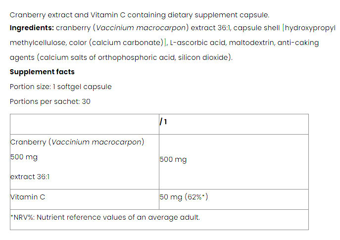 Nutriversum - Karhunvatukka + C - 30 Kapselia